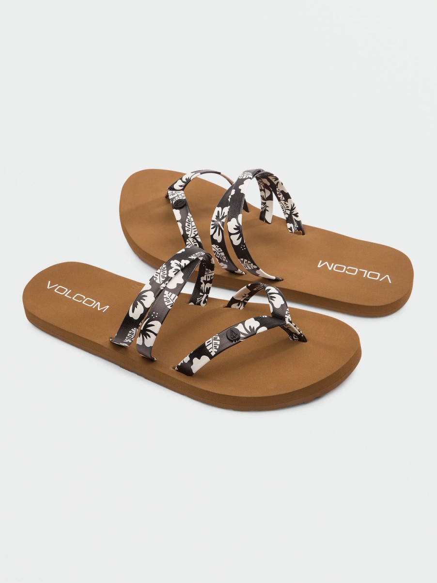 Girls Volcom | Girls Easy Breezy Sandals Black White