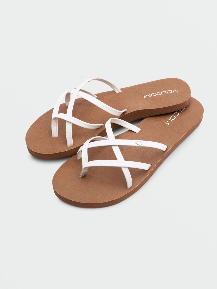 Women Volcom Sandals | New School Ii Sandals White