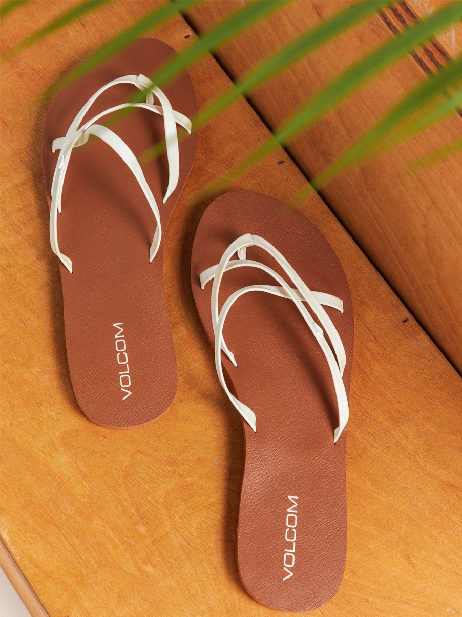 Women Volcom Sandals | New School Ii Sandals White