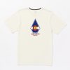 Men Volcom T-Shirts & Tanks | Coloradical Flag Short Sleeve Tee Off White Heather