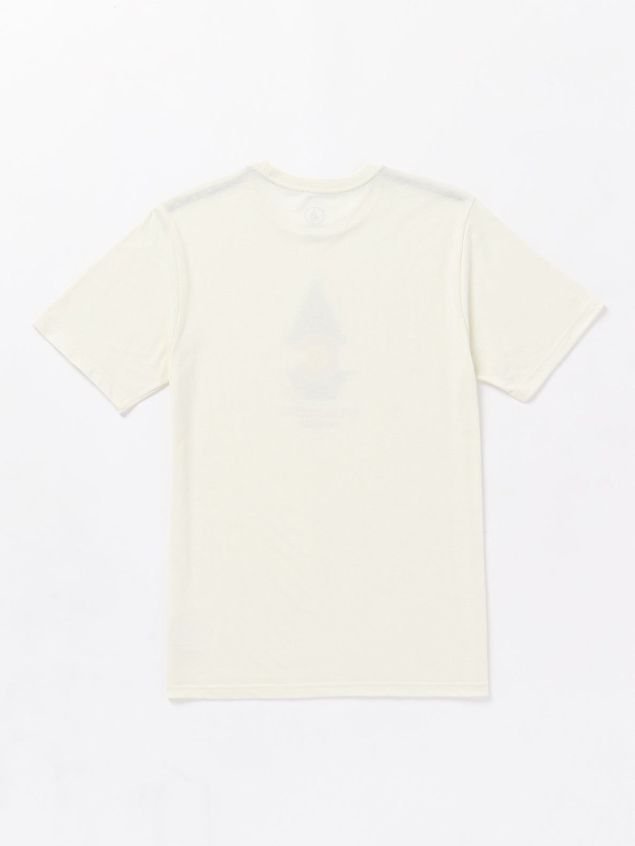 Men Volcom T-Shirts & Tanks | Coloradical Flag Short Sleeve Tee Off White Heather