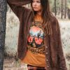 Women Volcom Sweaters & Cardigans | Fuzzigan Cardigan Chocolate