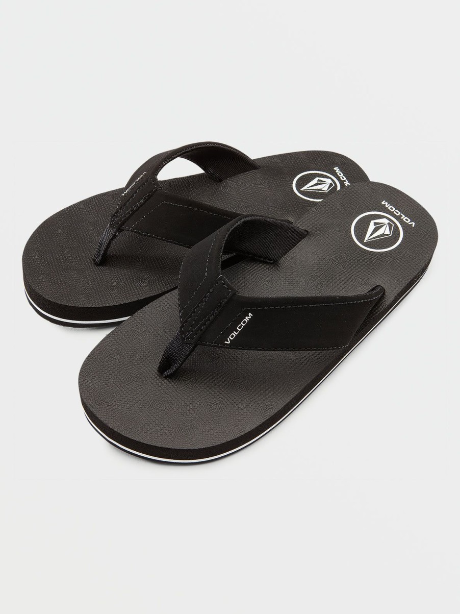 Boys Volcom | Big Boys Victor Sandals Black