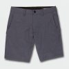 Men Volcom Hiking | Frickin Cross Shred Static Shorts Navy