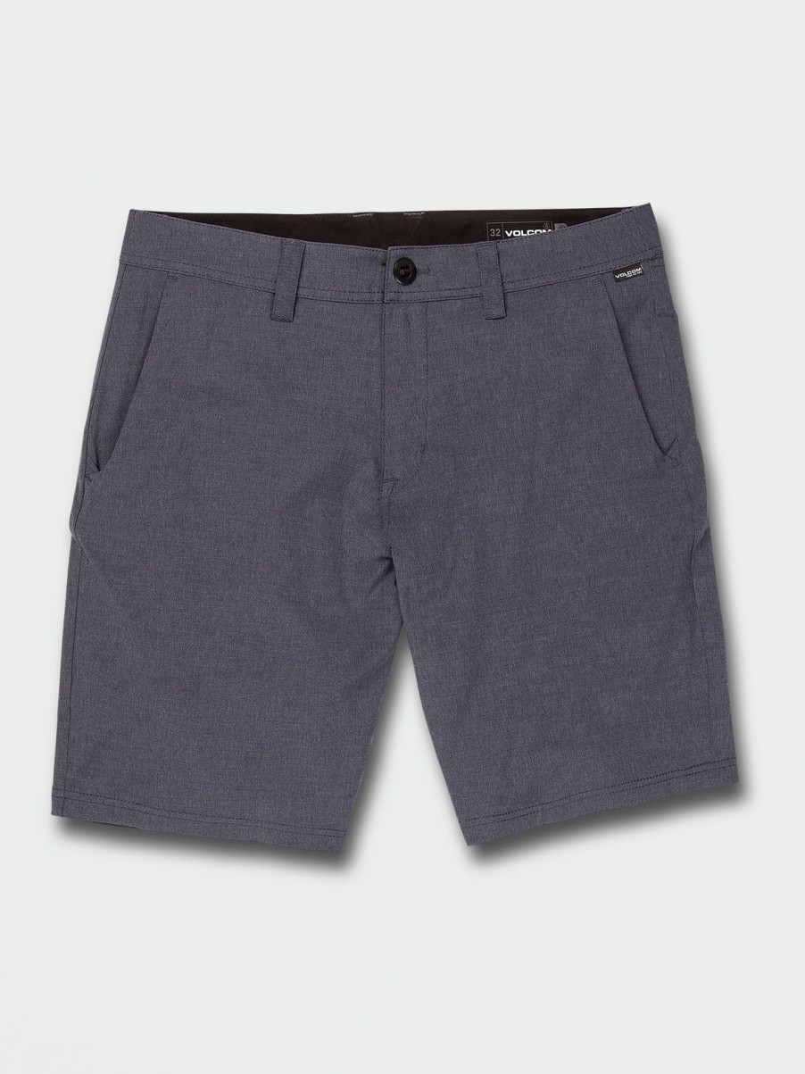 Men Volcom Hiking | Frickin Cross Shred Static Shorts Navy