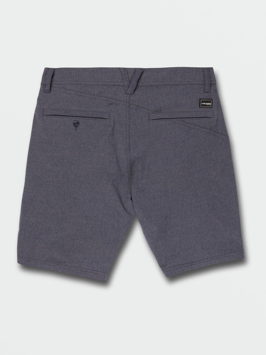 Men Volcom Hiking | Frickin Cross Shred Static Shorts Navy