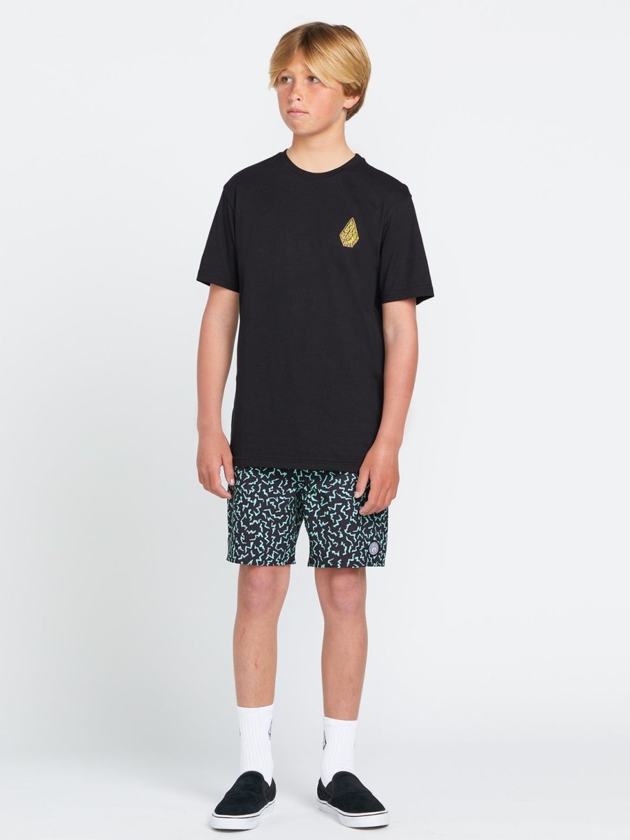 Boys Volcom Boardshorts & Trunks | Big Boys Asphalt Beach Trunks Black