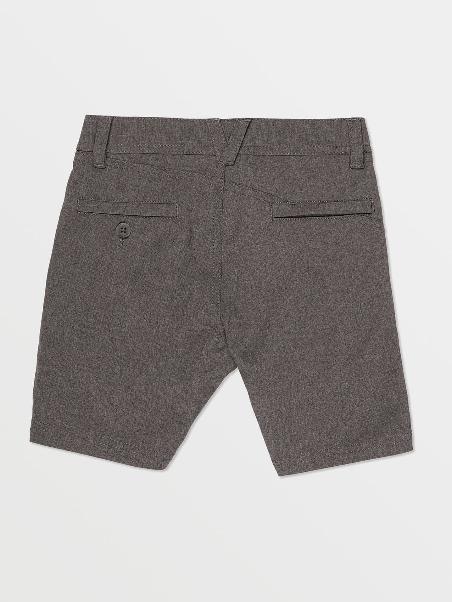 Boys Volcom Shorts | Little Boys Frickin Cross Shred Static Shorts Charcoal Heather