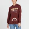 Women Volcom Hoodies & Sweatshirts | Truly Stoked Boyfriend Pullover Cayenne