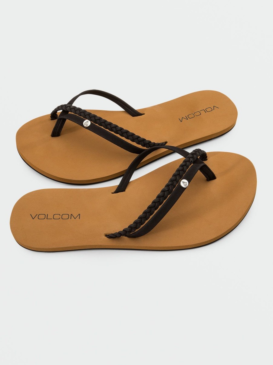 Women Volcom Sandals | Thrills Ii Sandals Black