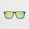 Men Volcom Accessories | Trick Sunglasses/Green Polar Matte Tort