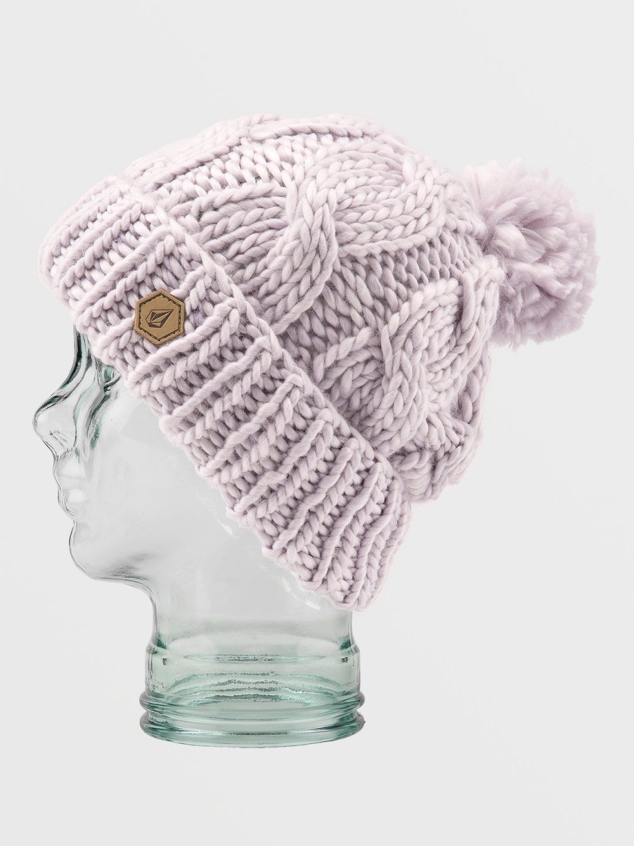 Women Volcom Beanies | Womens Hand Knit Beanie Calcite