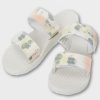 Women Volcom Sandals | Eco Recliner Slide Star White