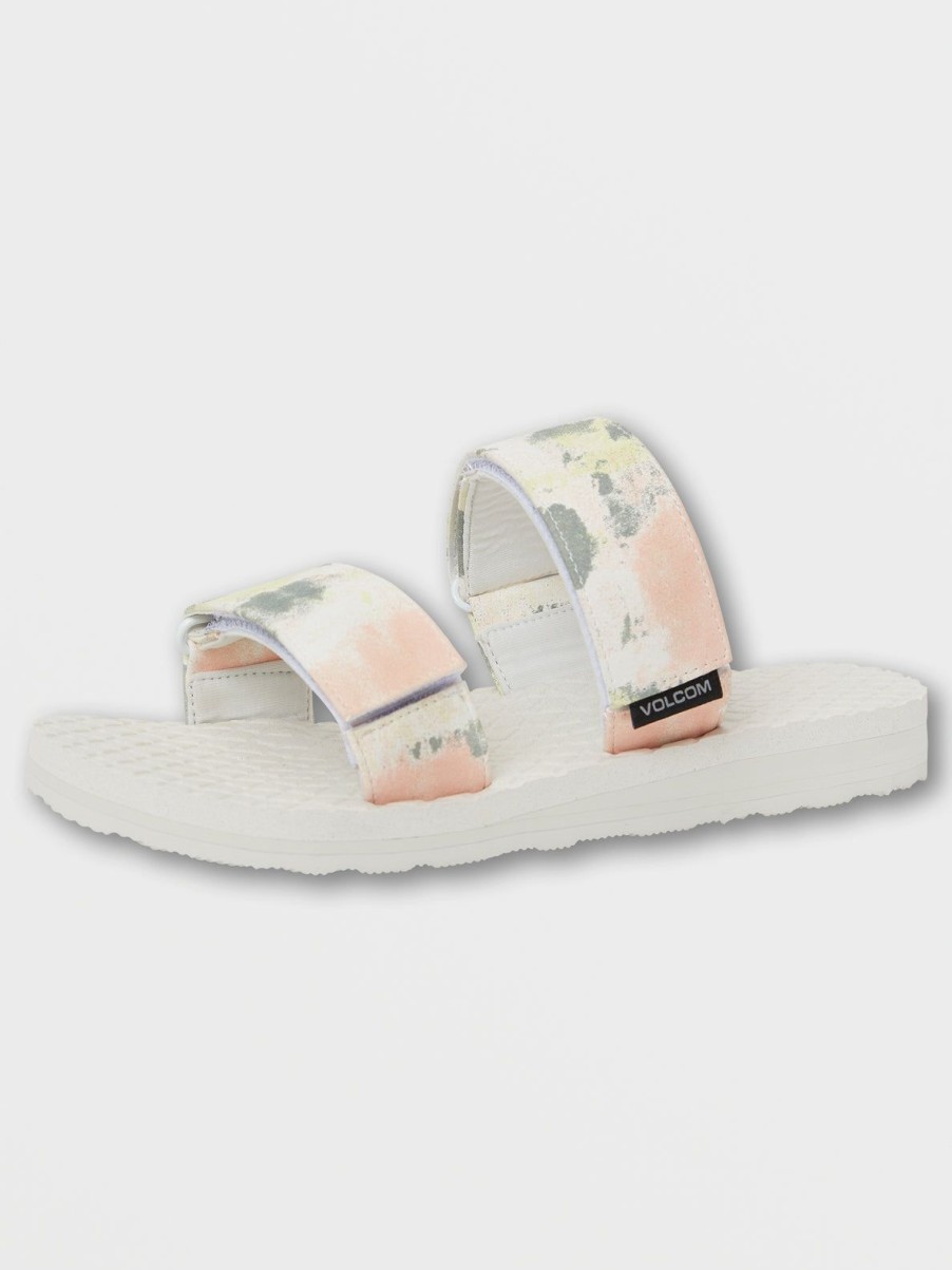 Women Volcom Sandals | Eco Recliner Slide Star White