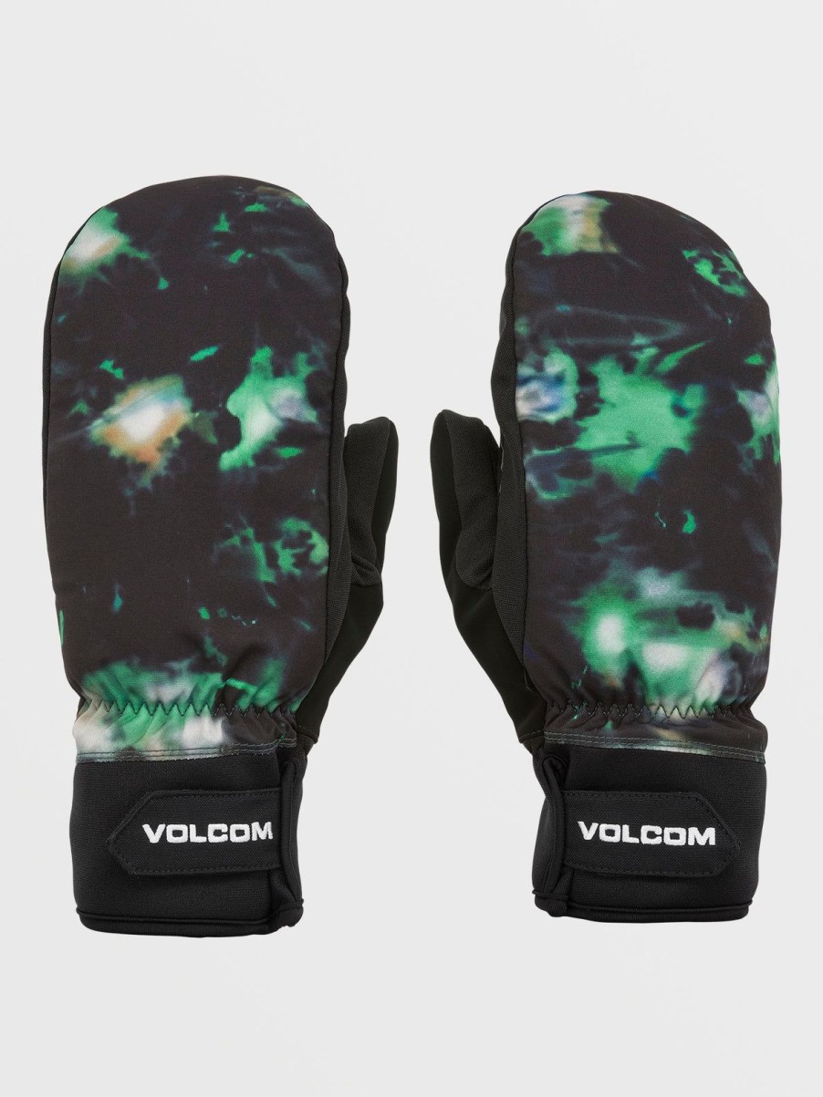 Men Volcom Gloves & Mitts | Mens V.Co Nyle Mitts Spritz Black