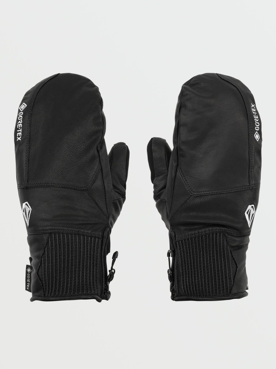 Men Volcom Gloves & Mitts | Mens Service Gore-Tex Mitts Black