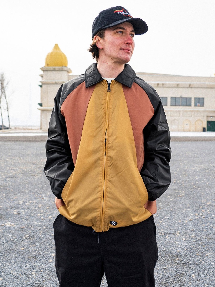 Men Volcom Jackets & Vests | Prysmer Jacket Mustard