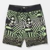 Boys Volcom Boardshorts & Trunks | Big Boys Ringer Mod-Tech Boardshorts Seaweed Green