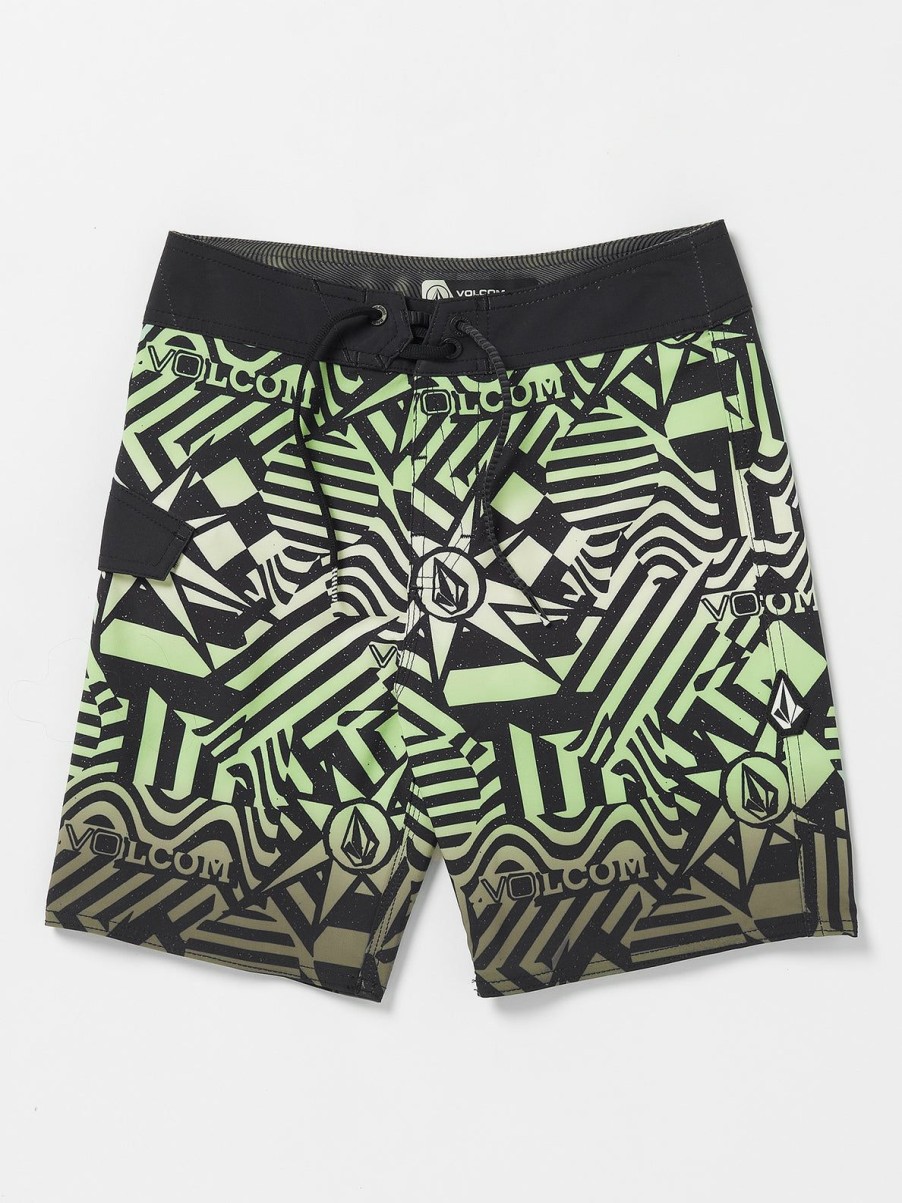 Boys Volcom Boardshorts & Trunks | Big Boys Ringer Mod-Tech Boardshorts Seaweed Green