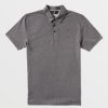 Men Volcom Golf | Wowzer Polo Short Sleeve Shirt Stealth