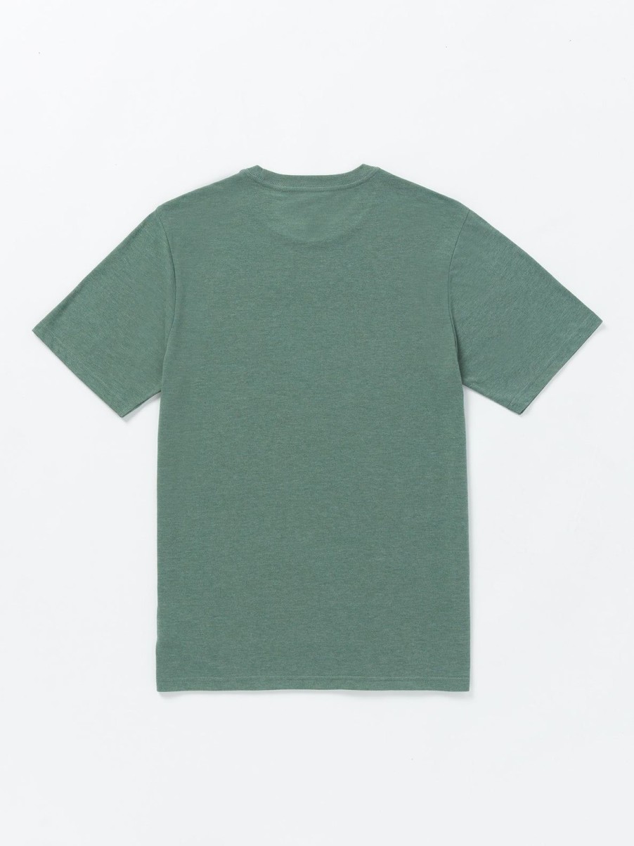 Men Volcom T-Shirts & Tanks | Grizzled Short Sleeve Tee Fir Green Heather