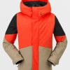 Kids Volcom Jackets | Kids Vernon Insulated Jacket Orange Shock