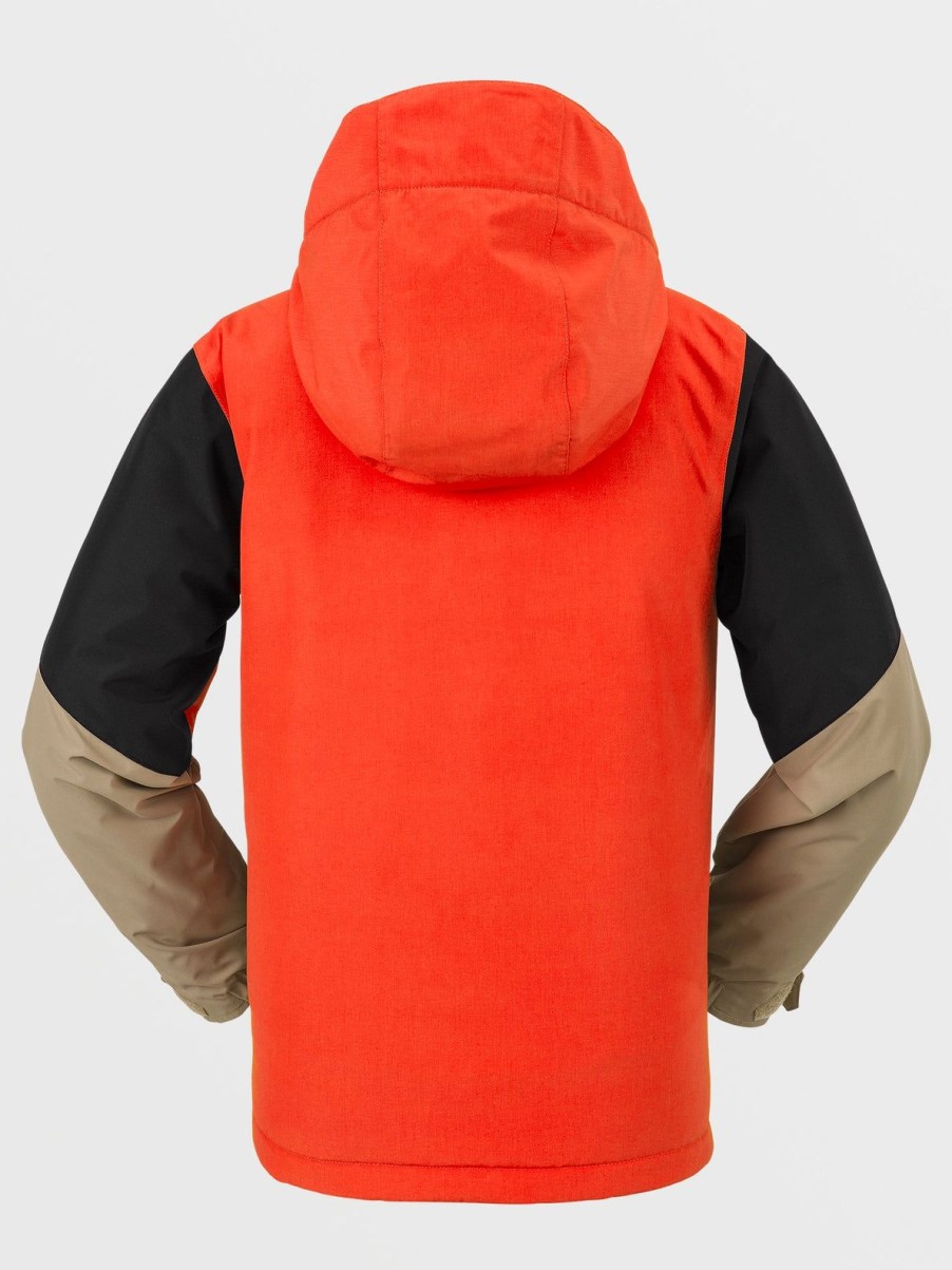 Kids Volcom Jackets | Kids Vernon Insulated Jacket Orange Shock