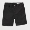 Boys Volcom Shorts | Little Boys Frickin Chino Short Black