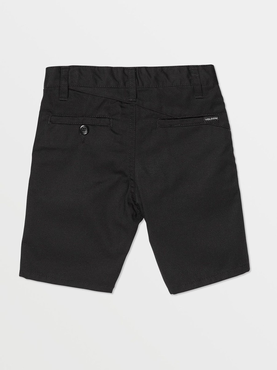 Boys Volcom Shorts | Little Boys Frickin Chino Short Black