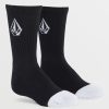 Boys Volcom | Big Boys Full Stone 3 Pack Socks Black