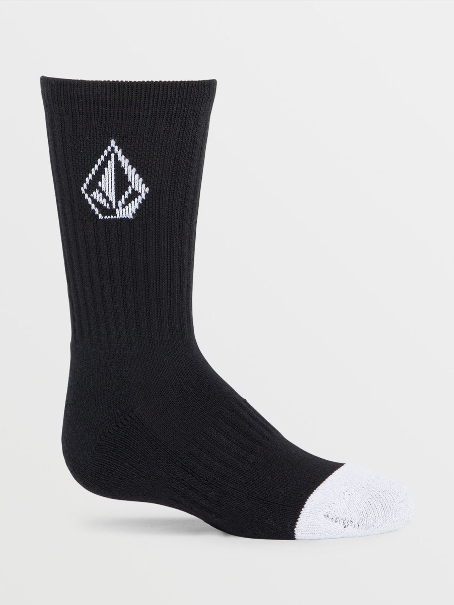 Boys Volcom | Big Boys Full Stone 3 Pack Socks Black