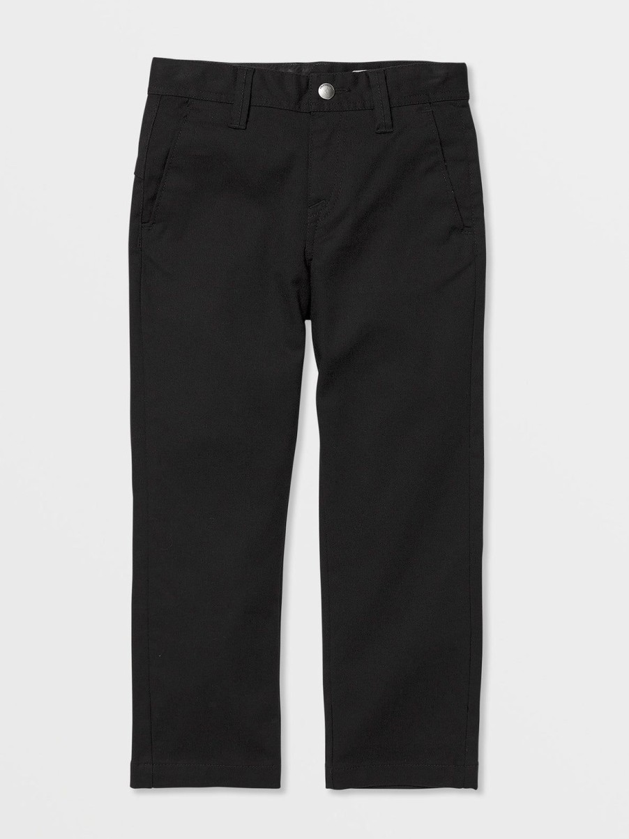 Boys Volcom Pants | Little Boys Frickin Modern Stretch Chino Pants Black