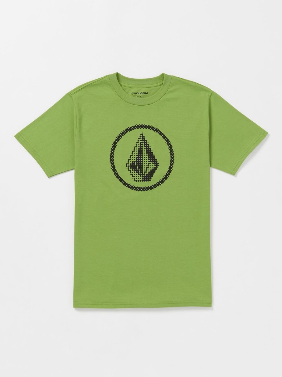 Men Volcom T-Shirts & Tanks | Circle Stone Short Sleeve Tee Seaweed Green