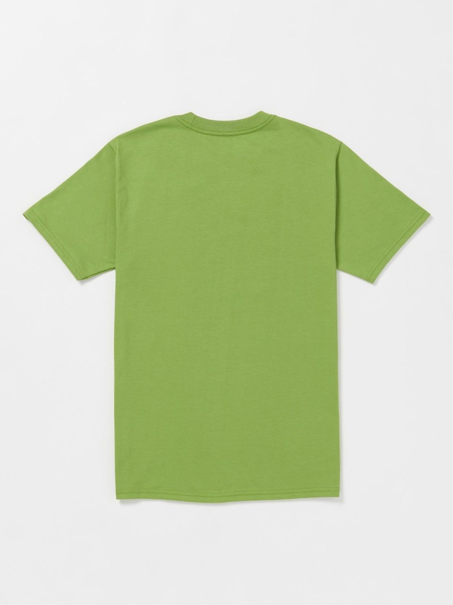 Men Volcom T-Shirts & Tanks | Circle Stone Short Sleeve Tee Seaweed Green