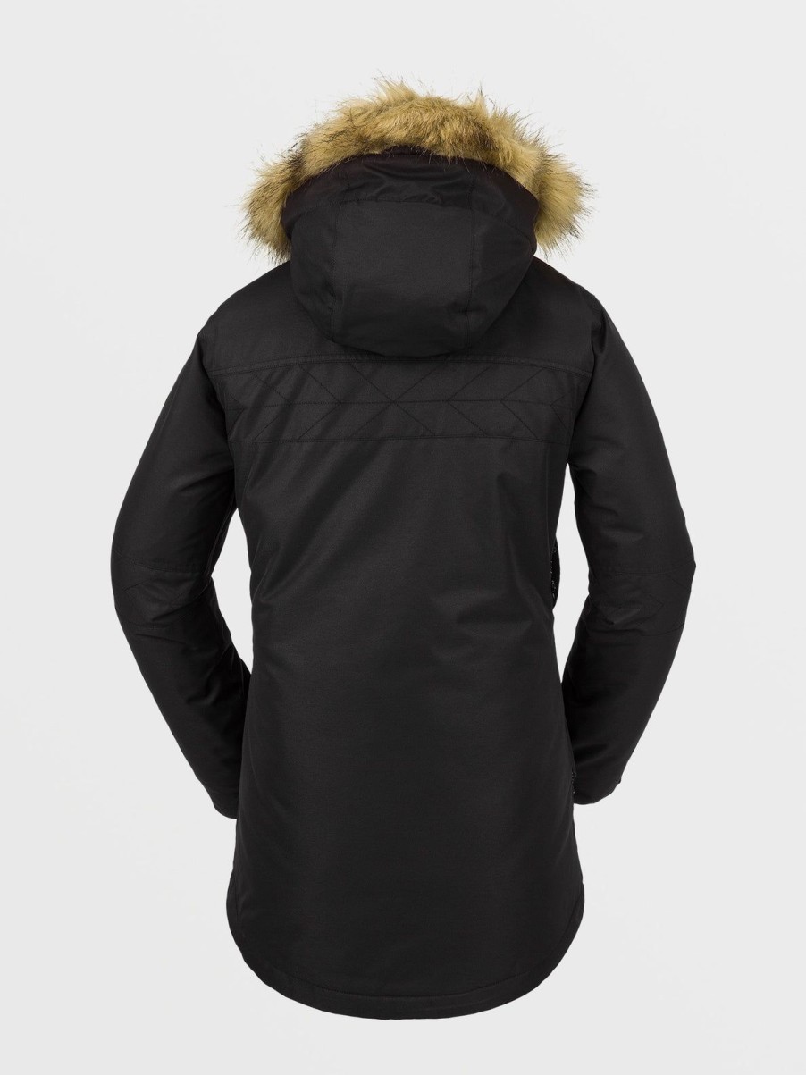 Women Volcom Jackets | Womens Fawn Insulated Jacket Black