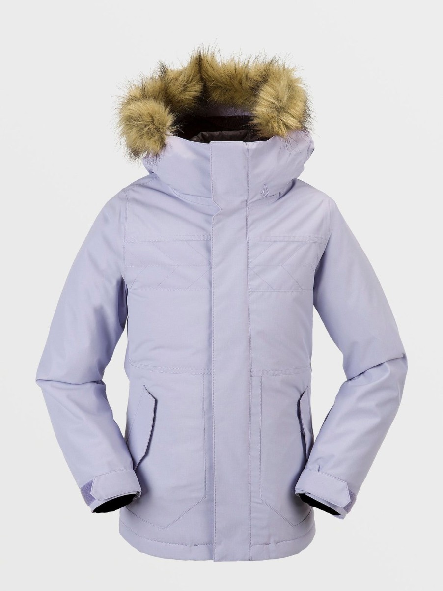 Kids Volcom Jackets | Kids So Minty Insulated Jacket Lilac Ash