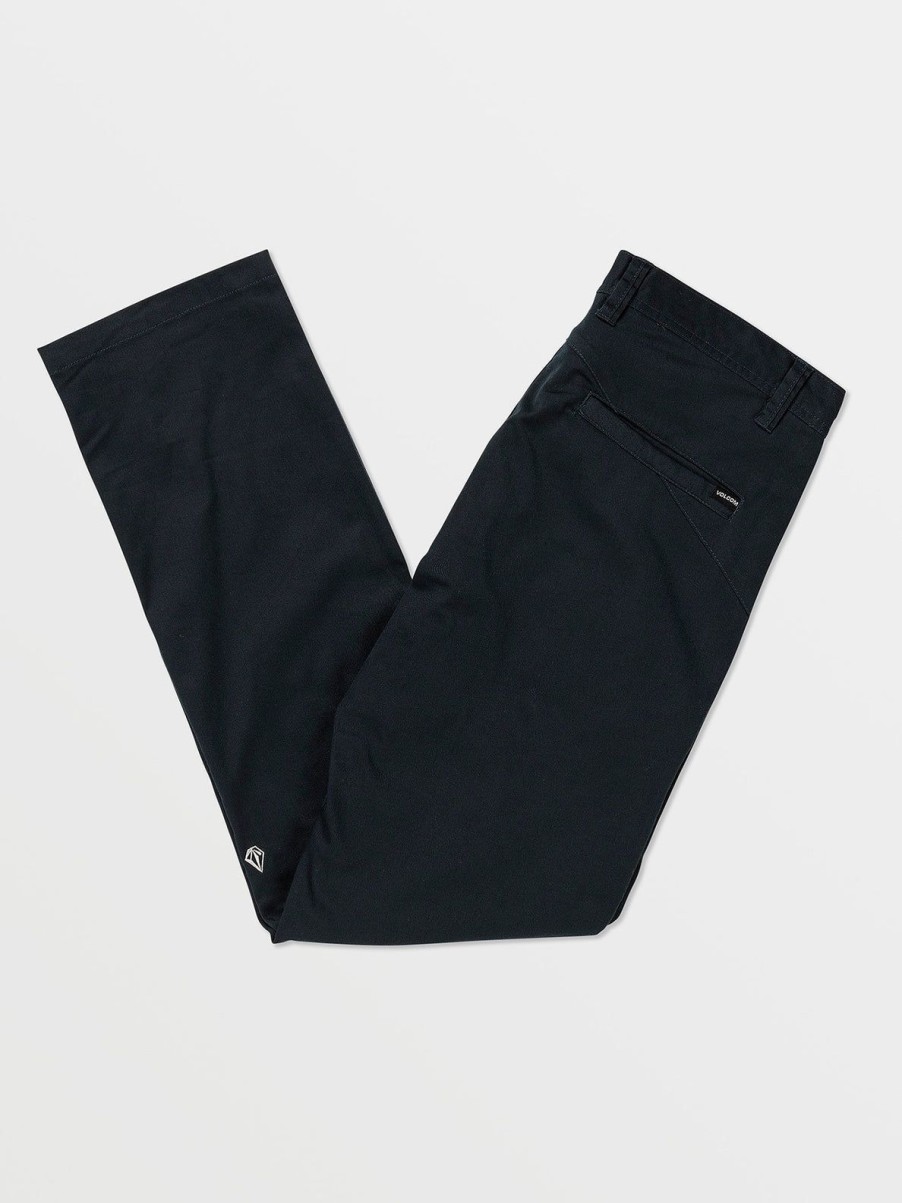 Men Volcom Pants | Frickin Modern Stretch Chino Pants Dark Navy