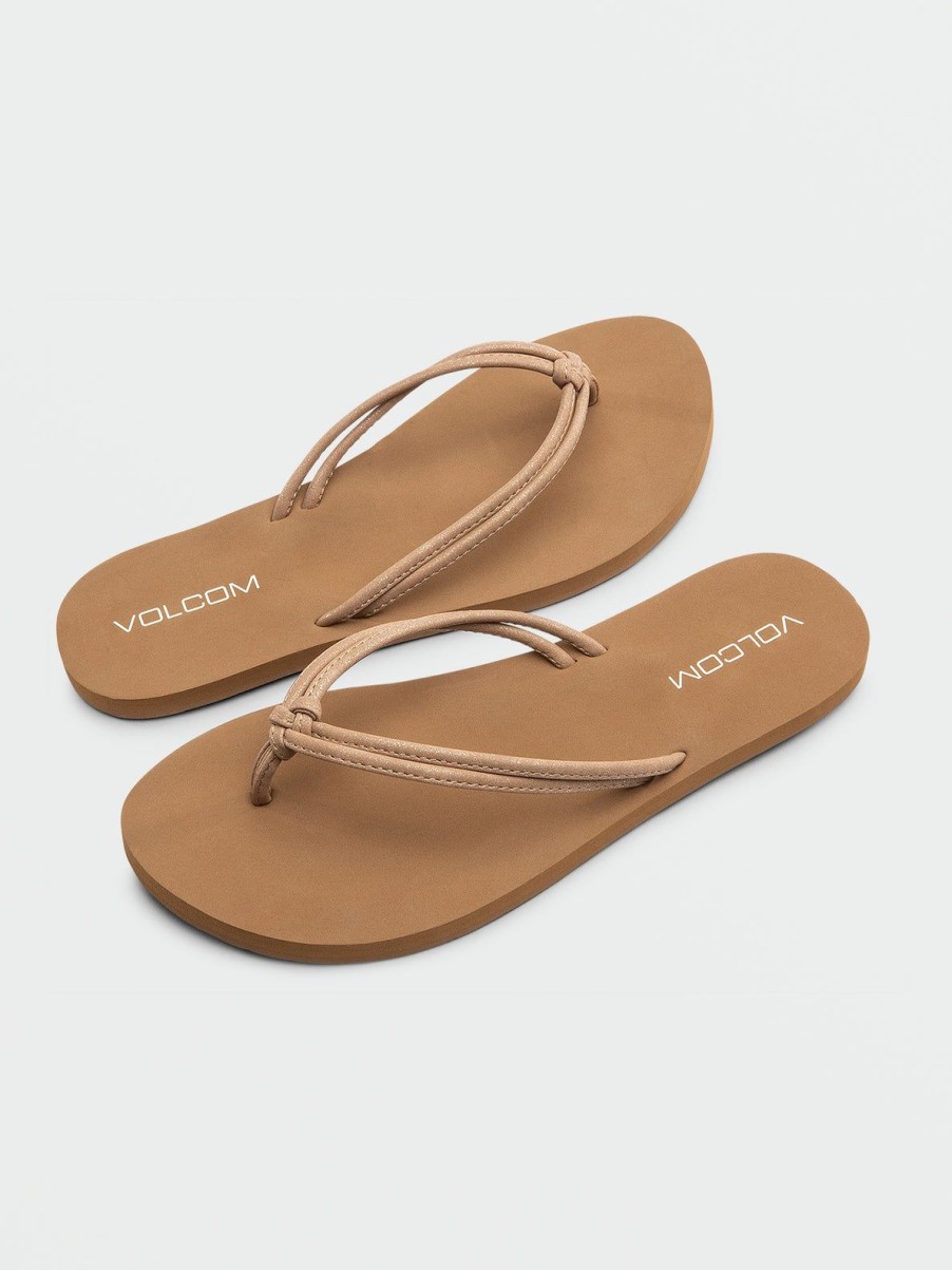 Women Volcom Sandals | Forever And Ever Ii Sandals Tan