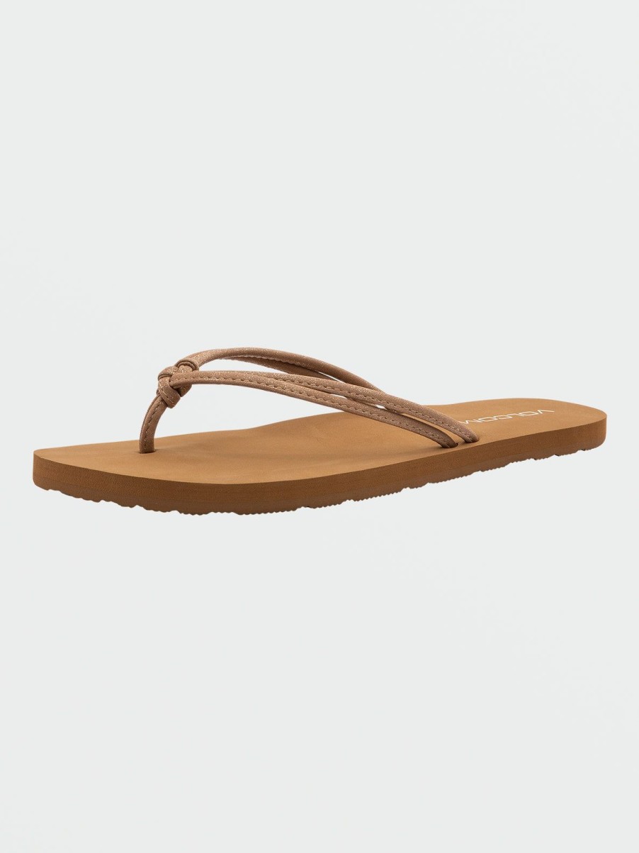 Women Volcom Sandals | Forever And Ever Ii Sandals Tan