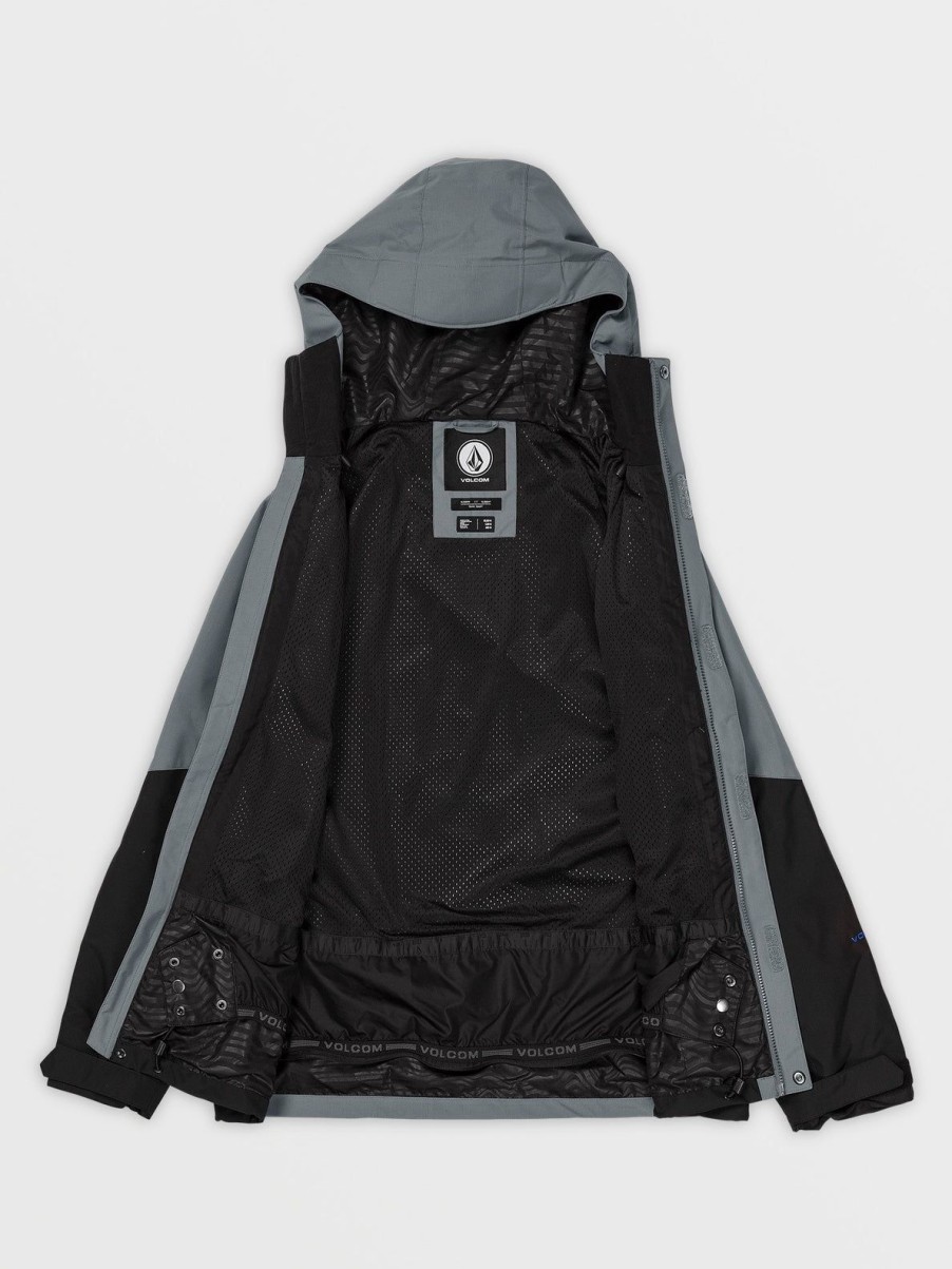 Men Volcom Jackets | Mens Vcolp Jacket Dark Grey