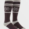 Men Volcom Accessories | Mens Cave Socks Maroon