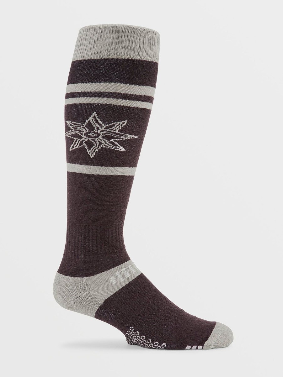 Men Volcom Accessories | Mens Cave Socks Maroon