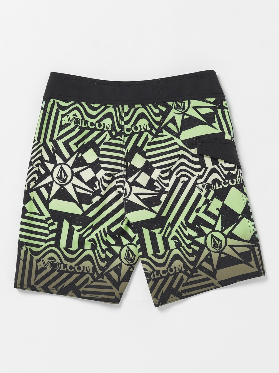 Kids Volcom Boardshorts & Trunks | Big Boys Ringer Mod-Tech Boardshorts Seaweed Green