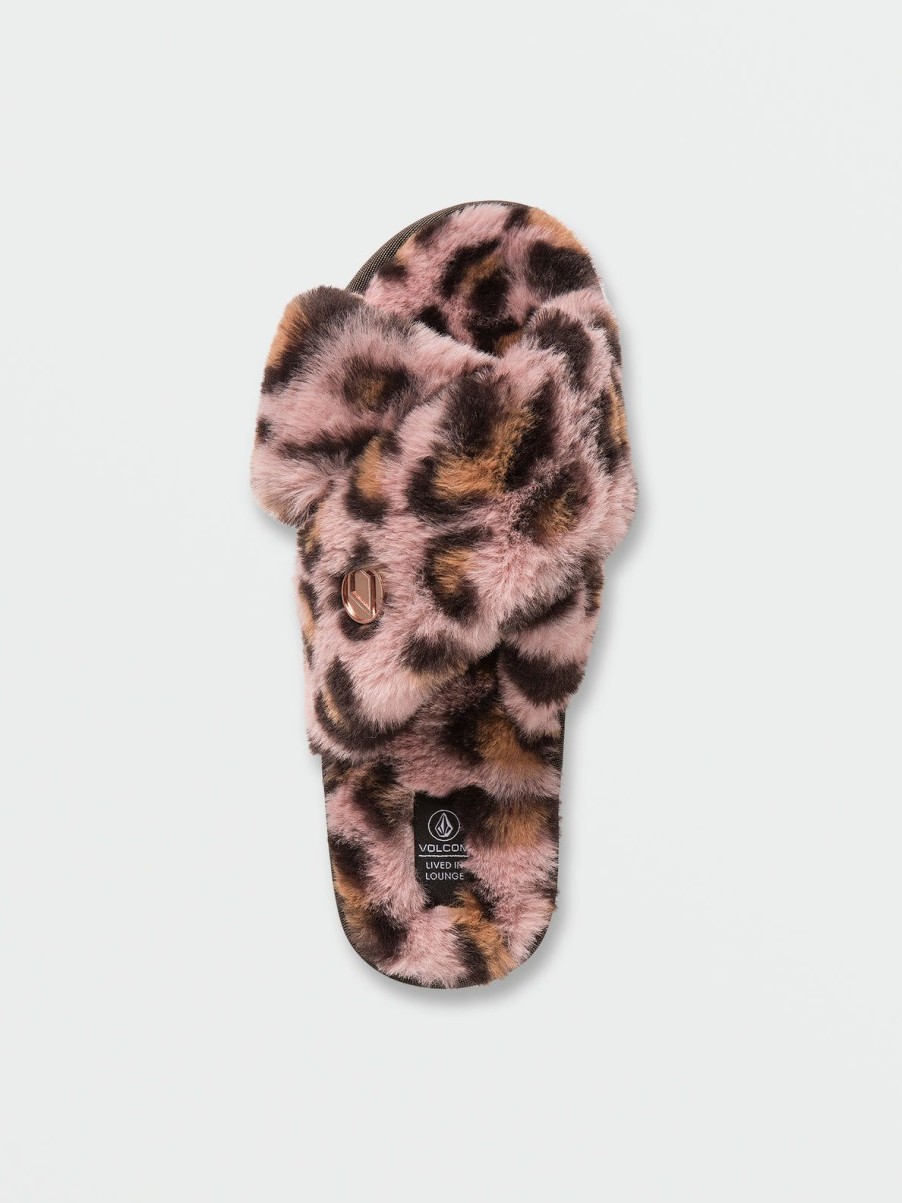 Women Volcom Slippers | Lived In Lounge Slippers Raisin