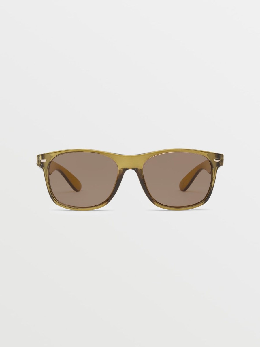 Men Volcom Sunglasses | Fourty6 Sunglasses/Light Bronze Gloss Olive