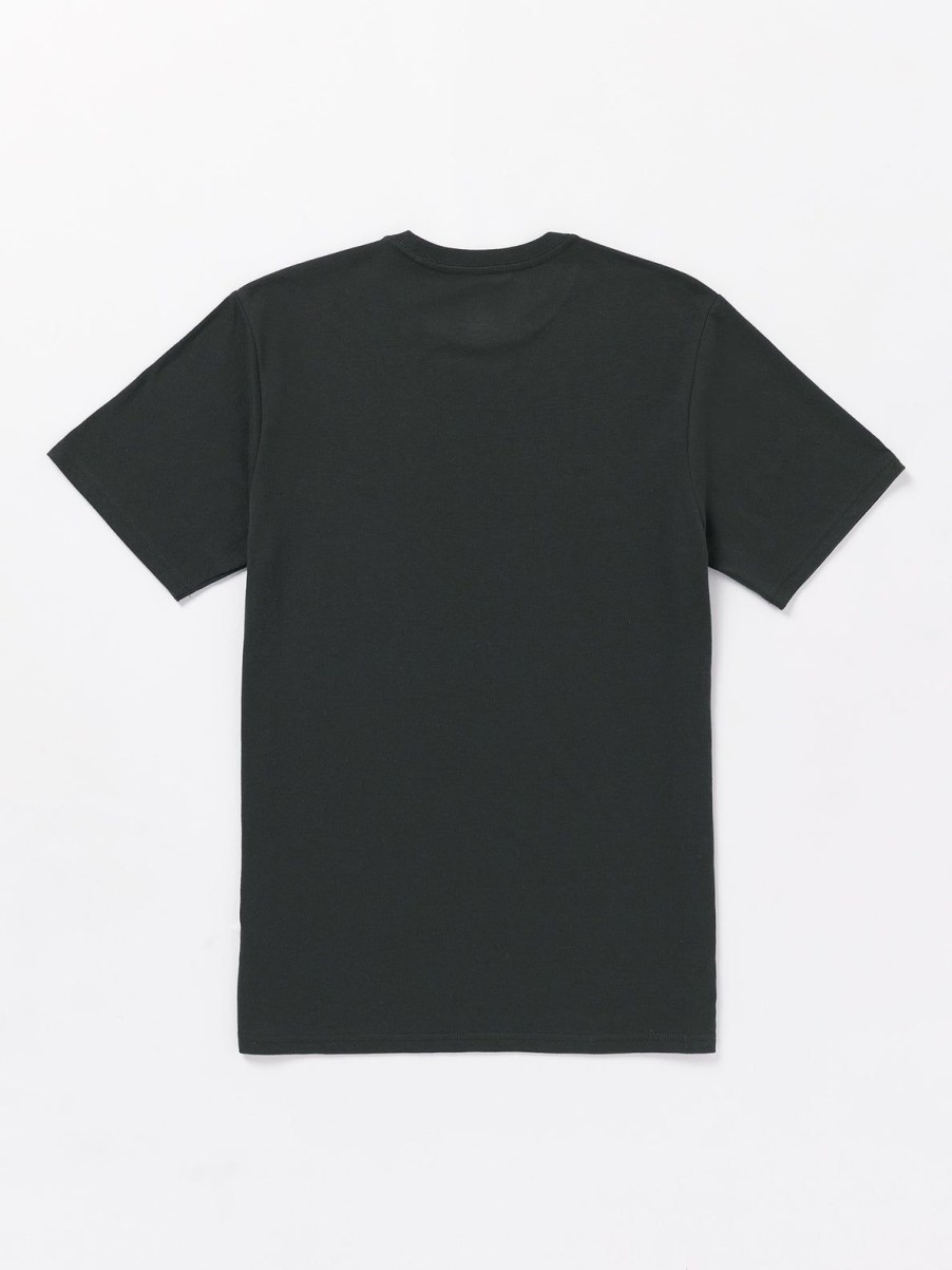 Men Volcom T-Shirts & Tanks | Grizzled Short Sleeve Tee Washed Black Heather