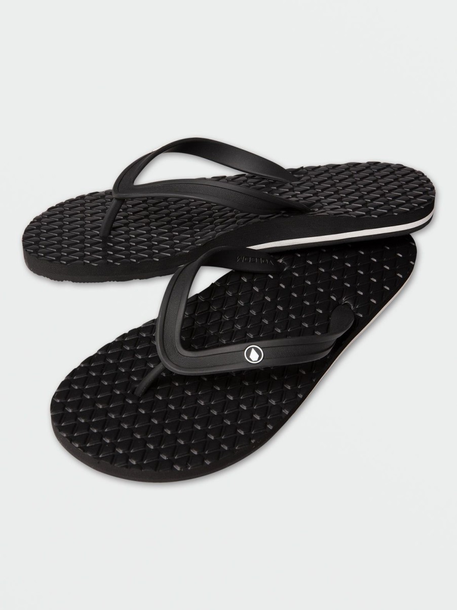 Men Volcom Sandals | Eco Concourse Sandals Black