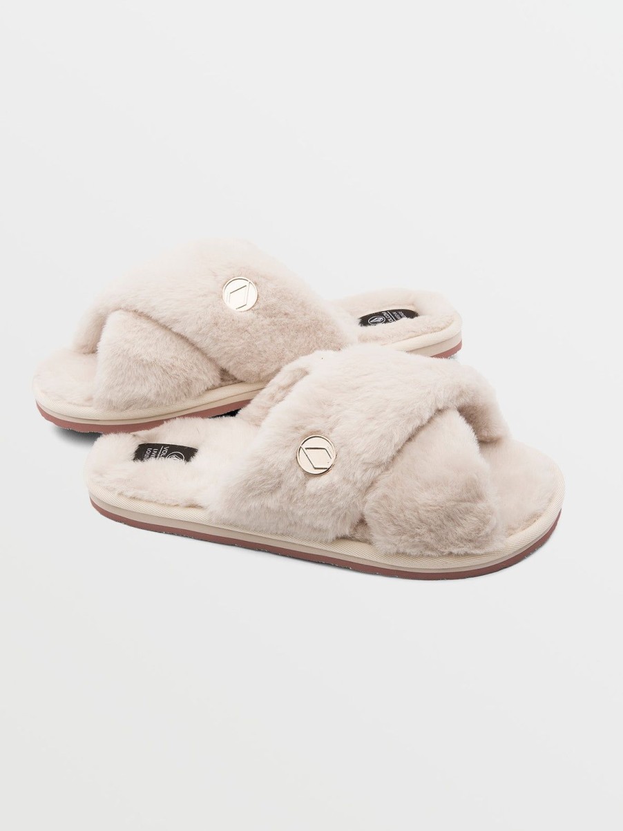 Women Volcom Sandals | Lived In Lounge Slip Sandals Cream