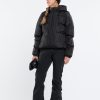 Women Volcom Jackets | Womens Ithan Puff Jacket Black