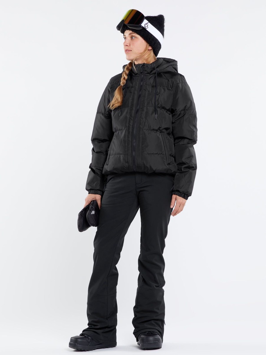 Women Volcom Jackets | Womens Ithan Puff Jacket Black